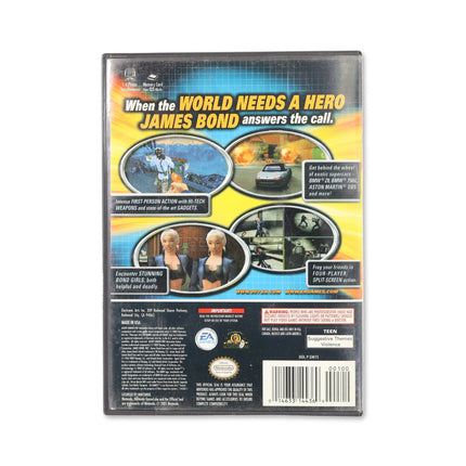007 Agent Under Fire for Nintendo GameCube - Case back cover - Product gallery.