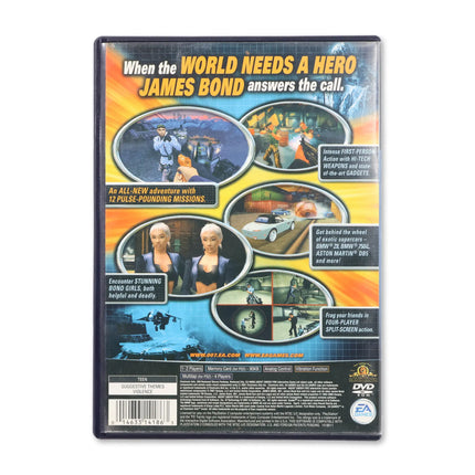 007 Agent Under Fire for Sony PlayStation 2 - Case back cover - Product gallery.