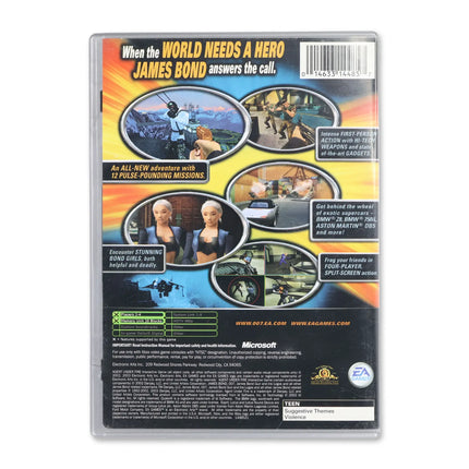 007 Agent Under Fire [Platinum Hits] for Microsoft Xbox - Case back cover - Product gallery.