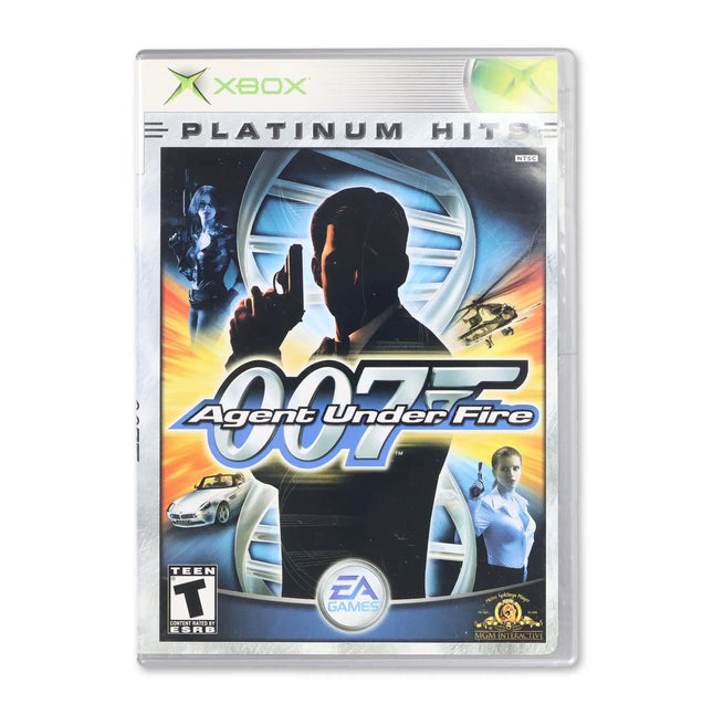 007 Agent Under Fire [Platinum Hits] for Microsoft Xbox - Case front cover - Complete in box or case and game.
