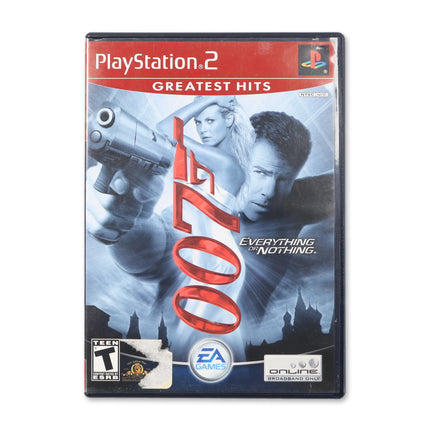 007 Everything or Nothing [Greatest Hits] for Sony PlayStation 2 - Case front cover - Complete in box or case and game.