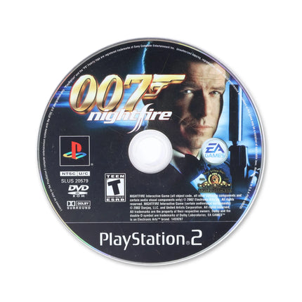 007 Nightfire for Sony PlayStation 2 - Disc front with label - Game only.