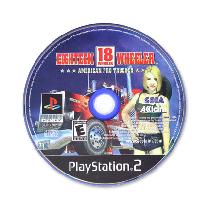 18 Wheeler American Pro Trucker for Sony PlayStation 2 - Disc front with label - Game only.