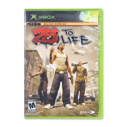 25 to Life for Microsoft Xbox - Case front cover - Complete in box or case and game.