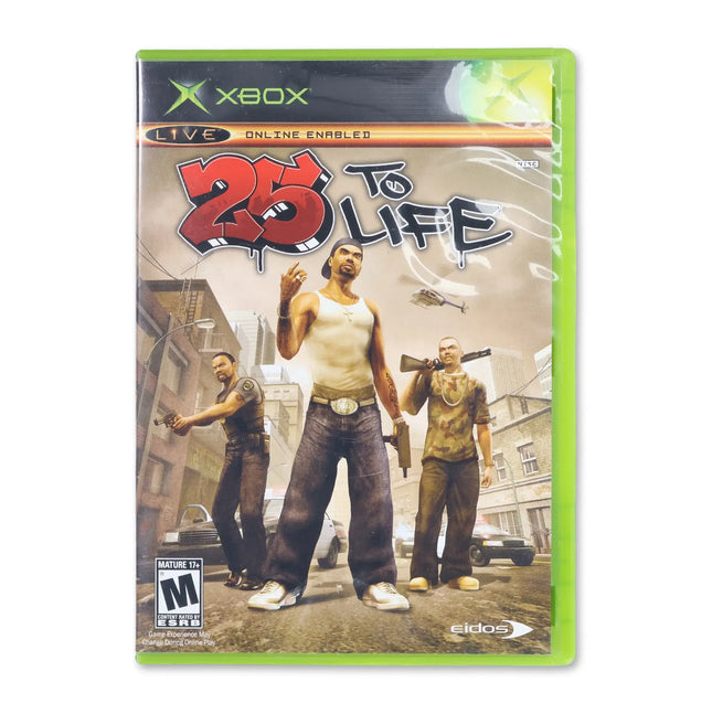 25 to Life for Microsoft Xbox - Case front cover - Complete in box or case and game.