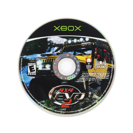 4x4 EVO 2 for Microsoft Xbox - Disc front with label - Game only.