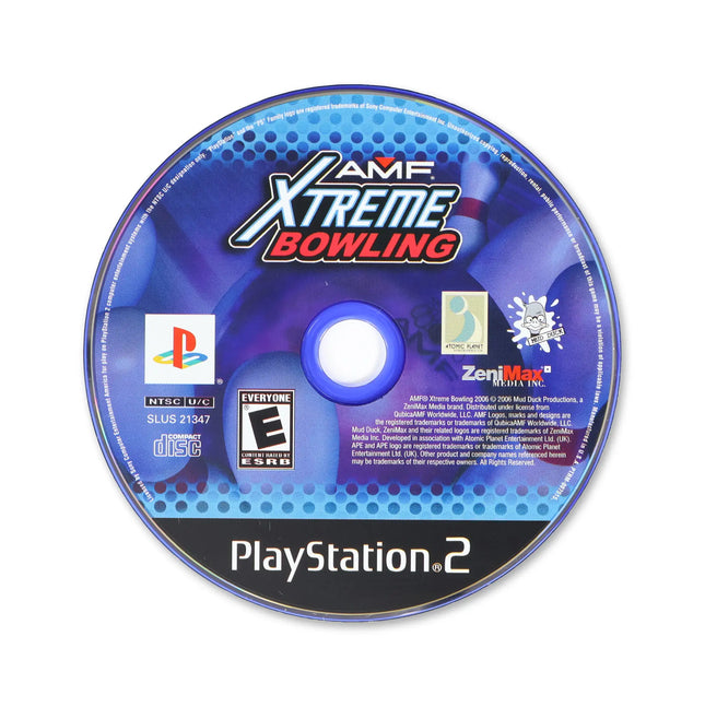 AMF Xtreme Bowling for Sony PlayStation 2 - Disc front with label - Game only.