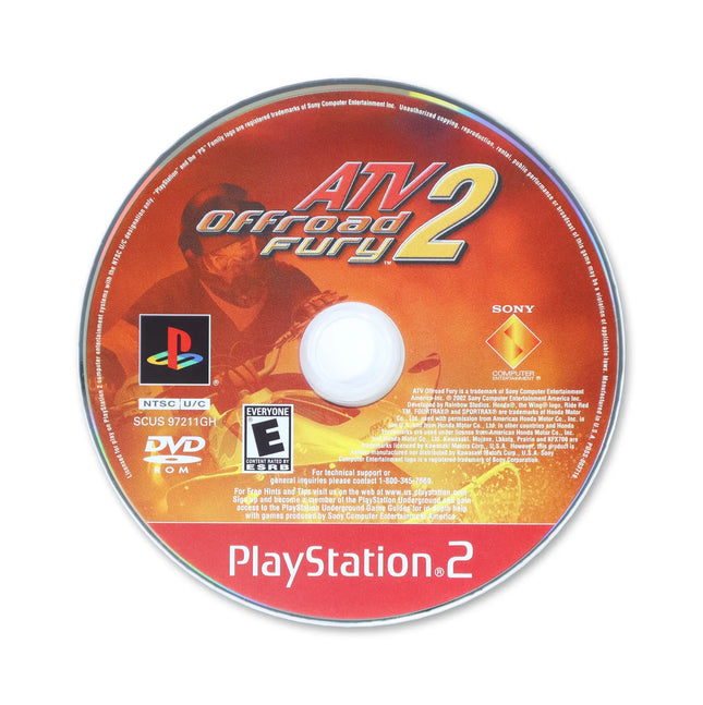 ATV Offroad Fury 2 [Greatest Hits] for Sony PlayStation 2 - Disc front with label - Game only.