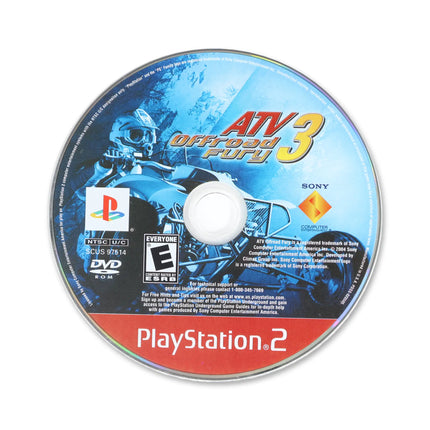 ATV Offroad Fury 3 [Greatest Hits] for Sony PlayStation 2 - Disc front with label - Game only.