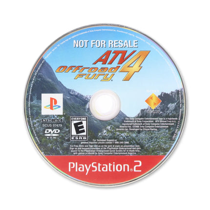 ATV Offroad Fury 4 [Greatest Hits] for Sony PlayStation 2 - Disc front with label - Game only.