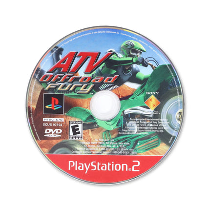 ATV Offroad Fury [Greatest Hits] for Sony PlayStation 2 - Disc front with label - Game only.