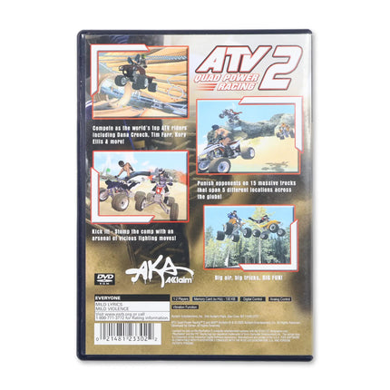 ATV Quad Power Racing 2 for Sony PlayStation 2 - Case back cover - Product gallery.