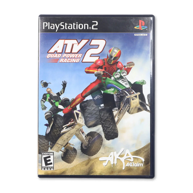 ATV Quad Power Racing 2 for Sony PlayStation 2 - Case front cover - Complete in box or case and game.