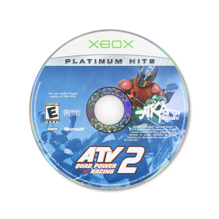 ATV Quad Power Racing 2 [Platinum Hits] for Microsoft Xbox - Disc front with label - Game only.