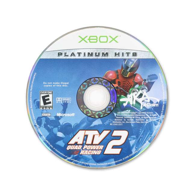 ATV Quad Power Racing 2 [Platinum Hits] for Microsoft Xbox - Disc front with label - Game only.