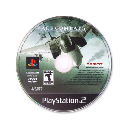 Ace Combat 5 Unsung War for Sony PlayStation 2 - Disc front with label - Game only.