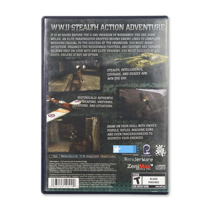 Airborne Troops Countdown to D-Day for Sony PlayStation 2 - Case back cover - Product gallery.