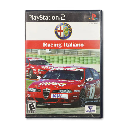 Alfa Romeo Racing Italiano for Sony PlayStation 2 - Case front cover - Complete in box or case and game.