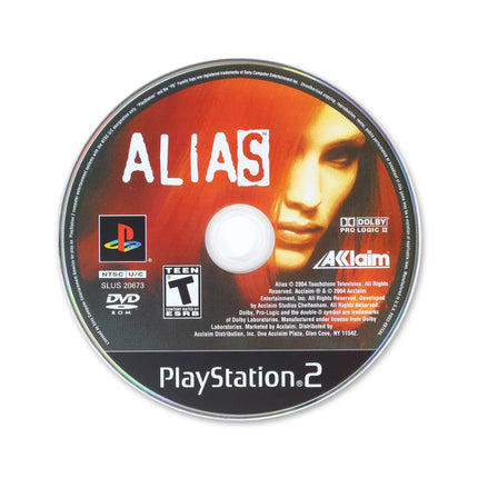 Alias for Sony PlayStation 2 - Disc front with label - Game only.