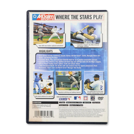 All-Star Baseball 2003 for Sony PlayStation 2 - Case back cover - Product gallery.