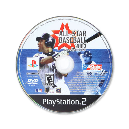 All-Star Baseball 2003 for Sony PlayStation 2 - Disc front with label - Game only.