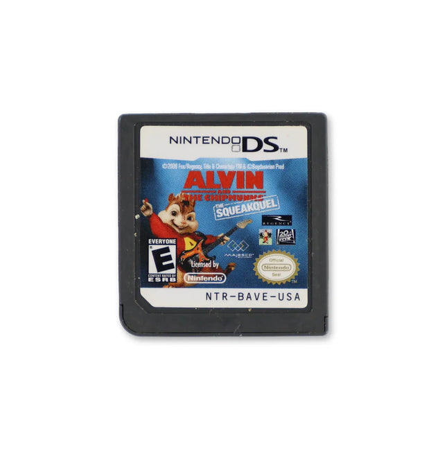 Alvin and The Chipmunks: The Squeakquel for Nintendo DS - Cartridge front with label - Game only.