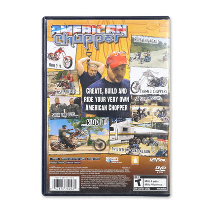 American Chopper for Sony PlayStation 2 - Case back cover - Product gallery.