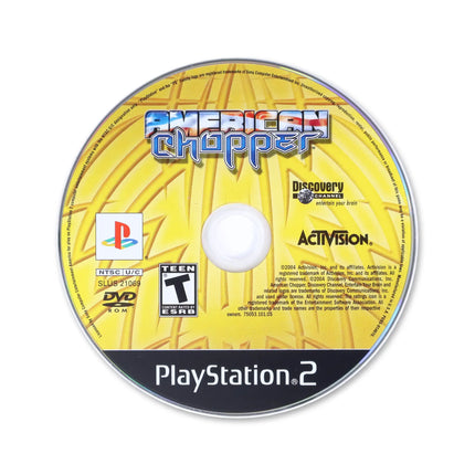 American Chopper for Sony PlayStation 2 - Disc front with label - Game only.