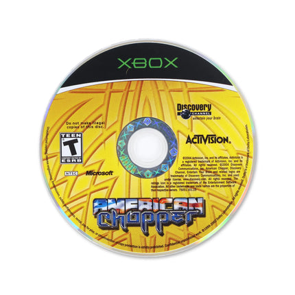 American Chopper for Microsoft Xbox - Disc front with label - Game only.