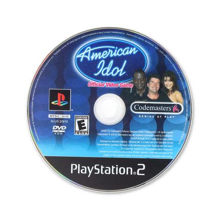 American Idol for Sony PlayStation 2 - Disc front with label - Game only.