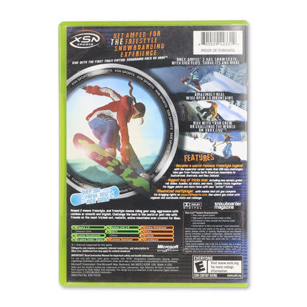 Amped 2 for Microsoft Xbox - Case back cover - Product gallery.