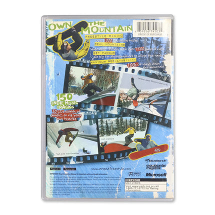 Amped Snowboarding [Platinum Hits] for Microsoft Xbox - Case back cover - Product gallery.