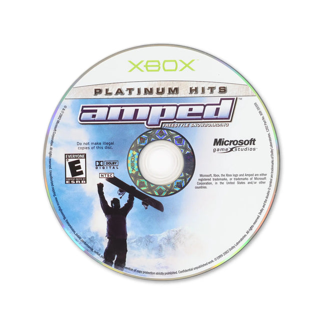 Amped Snowboarding [Platinum Hits] for Microsoft Xbox - Disc front with label - Game only.