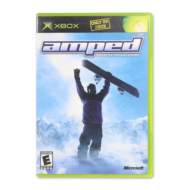 Amped Snowboarding for Microsoft Xbox - Case front cover - Complete in box or case and game.