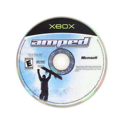 Amped Snowboarding for Microsoft Xbox - Disc front with label - Game only.
