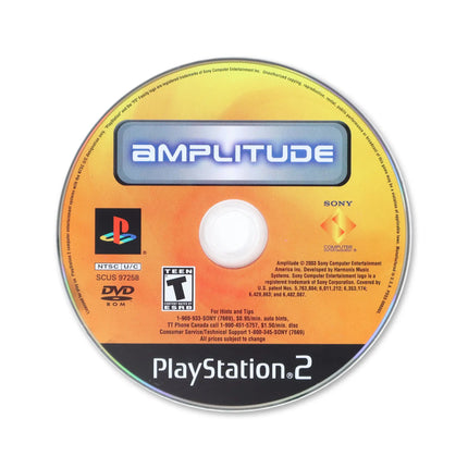 Amplitude for Sony PlayStation 2 - Disc front with label - Game only.