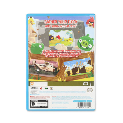 Angry Birds Trilogy for Wii U - Box back - Product gallery.