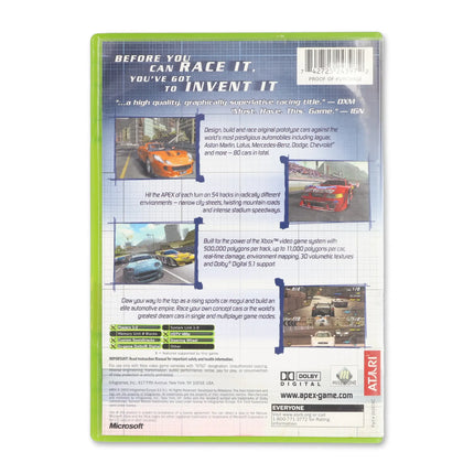 Apex for Microsoft Xbox - Case back cover - Product gallery.
