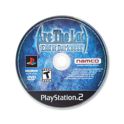 Arc the Lad End of Darkness for Sony PlayStation 2 - Disc front with label - Game only.