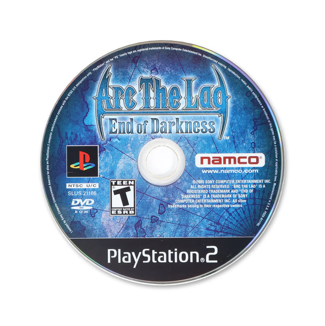 Arc the Lad End of Darkness for Sony PlayStation 2 - Disc front with label - Game only.