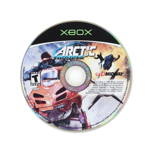 Arctic Thunder for Microsoft Xbox - Disc front with label - Game only.
