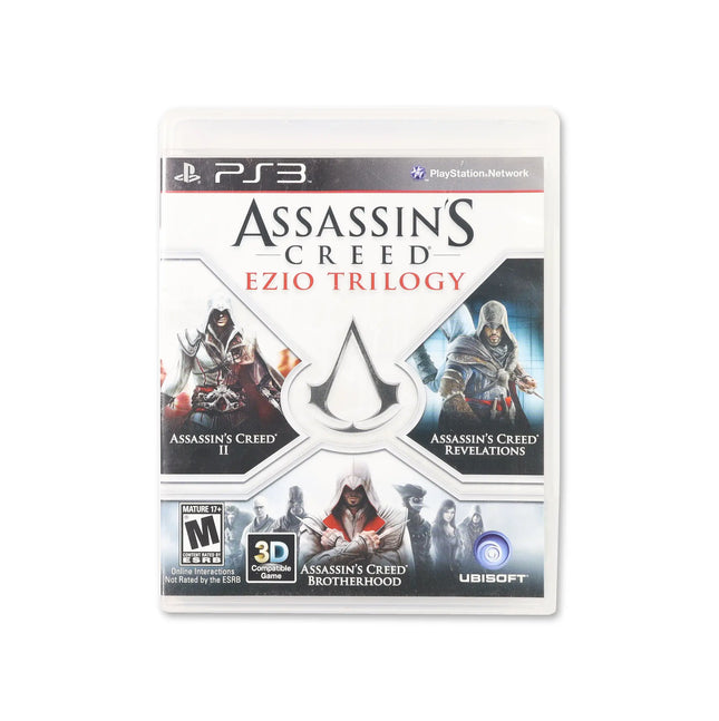 Assassin's Creed: Ezio Trilogy for PlayStation 3 - Box front - Complete in box or box and game.