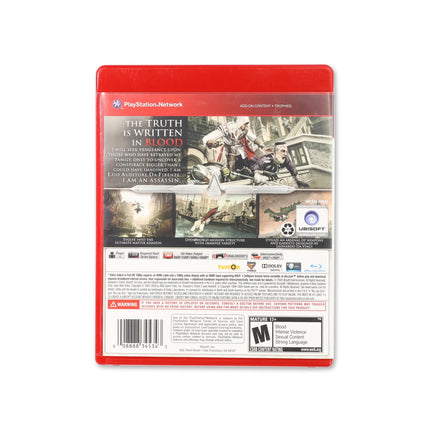 Assassin's Creed II [Greatest Hits] for PlayStation 3 - Box back - Product gallery.