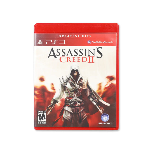 Assassin's Creed II [Greatest Hits] for PlayStation 3 - Box front - Complete in box or box and game.
