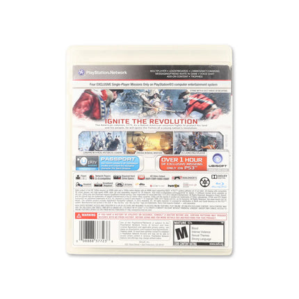 Assassin's Creed III [Walmart Edition] for PlayStation 3 - Box back - Product gallery.