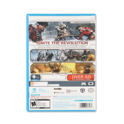 Assassin's Creed III for Wii U - Box back - Product gallery.