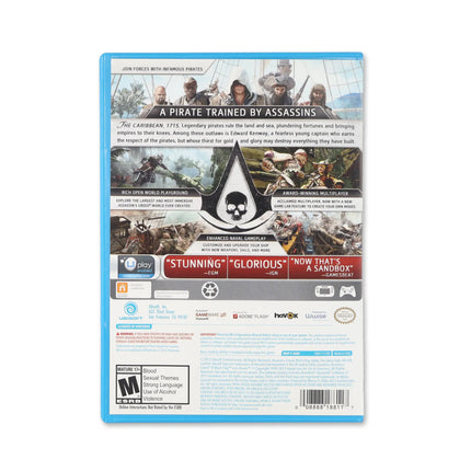 Assassin's Creed IV: Black Flag for Wii U - Box back - Product gallery.