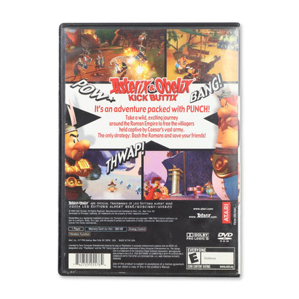 Asterix and Obelix Kick Buttix for Sony PlayStation 2 - Case back cover - Product gallery.