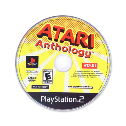 Atari Anthology for Sony PlayStation 2 - Disc front with label - Game only.