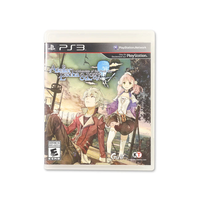 Atelier Escha & Logy: Alchemists of the Dusk Sky for PlayStation 3 - Box front - Complete in box or box and game.